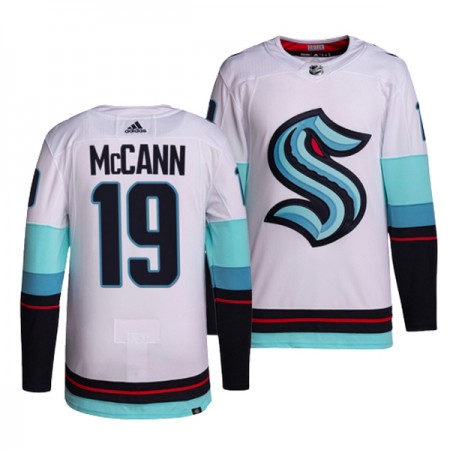 Seattle Kraken Dresy Jared Mccann 19 Adidas Bílý Authentic - Pánské